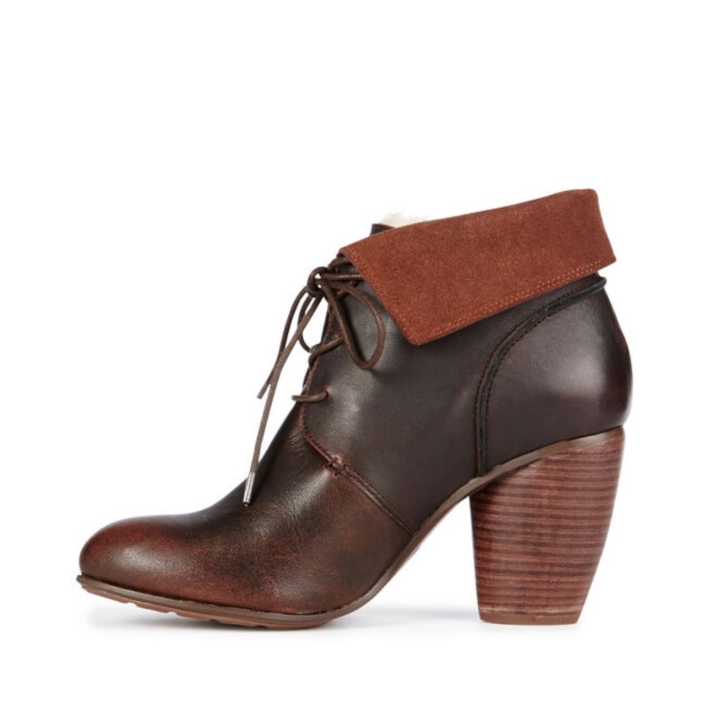 Dark Brown Heeled Boots by Emu Australia